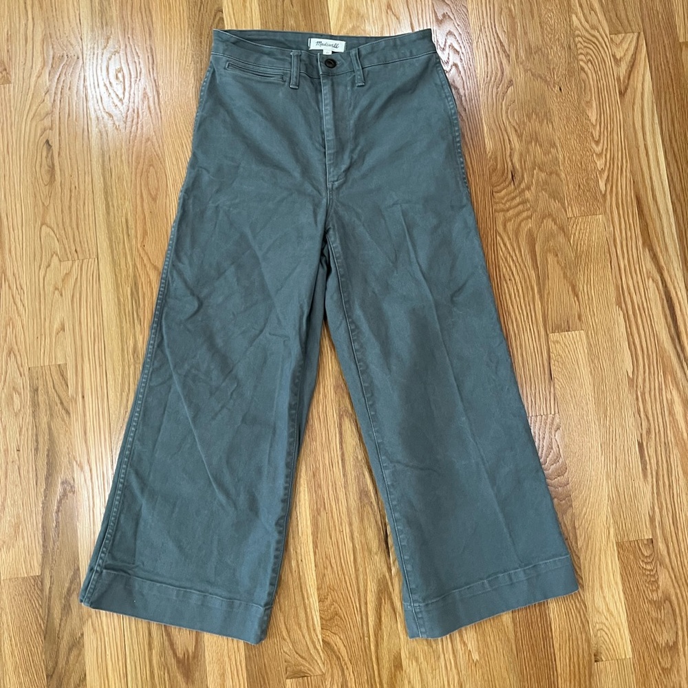 Madewell Wide Leg Canvas Pants